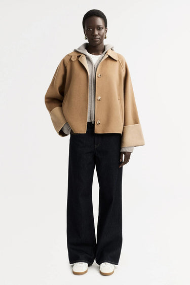 Double Faced Jacket Camel-Jacket & Outwear-Soft Goat-Debs Boutique